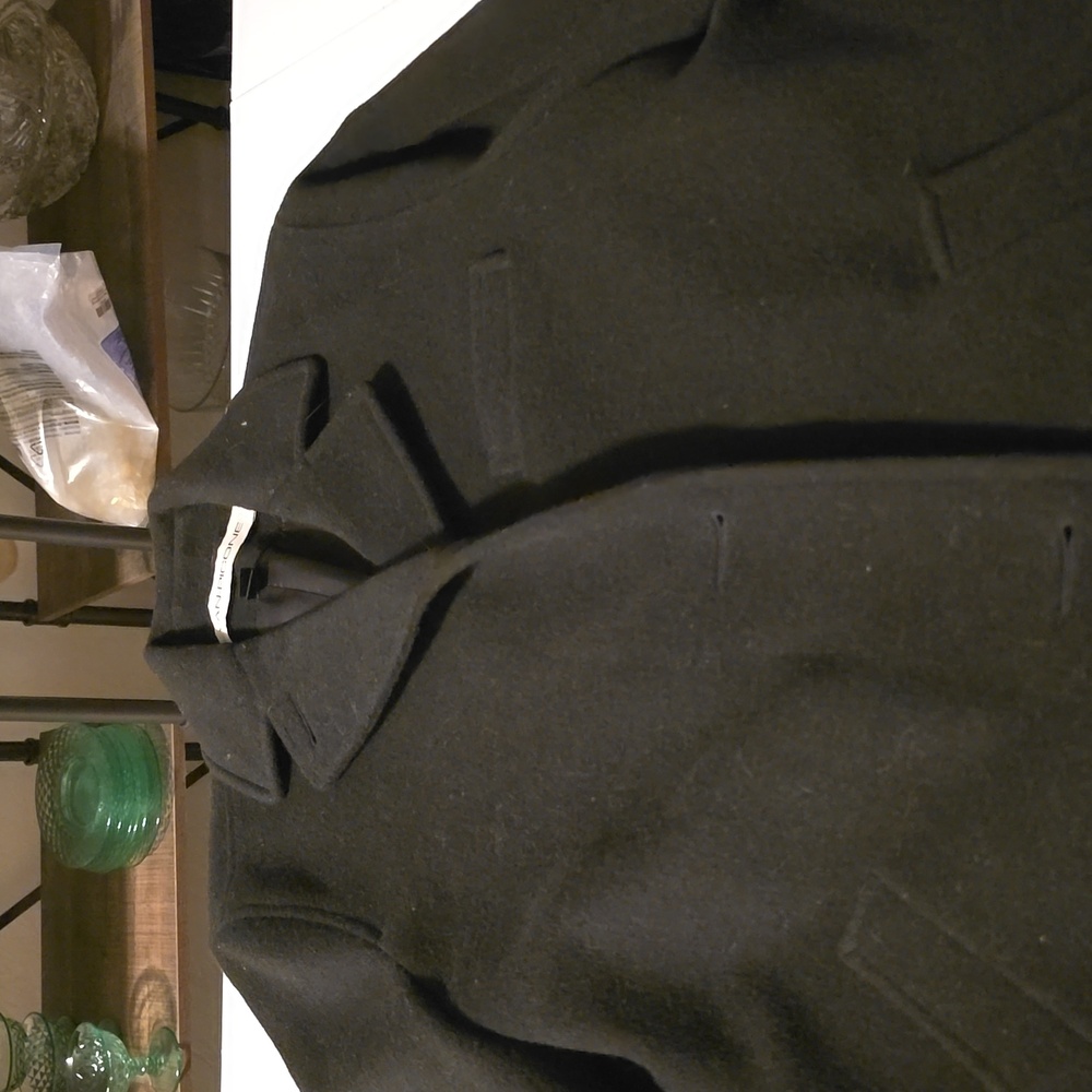 Black peacoat
